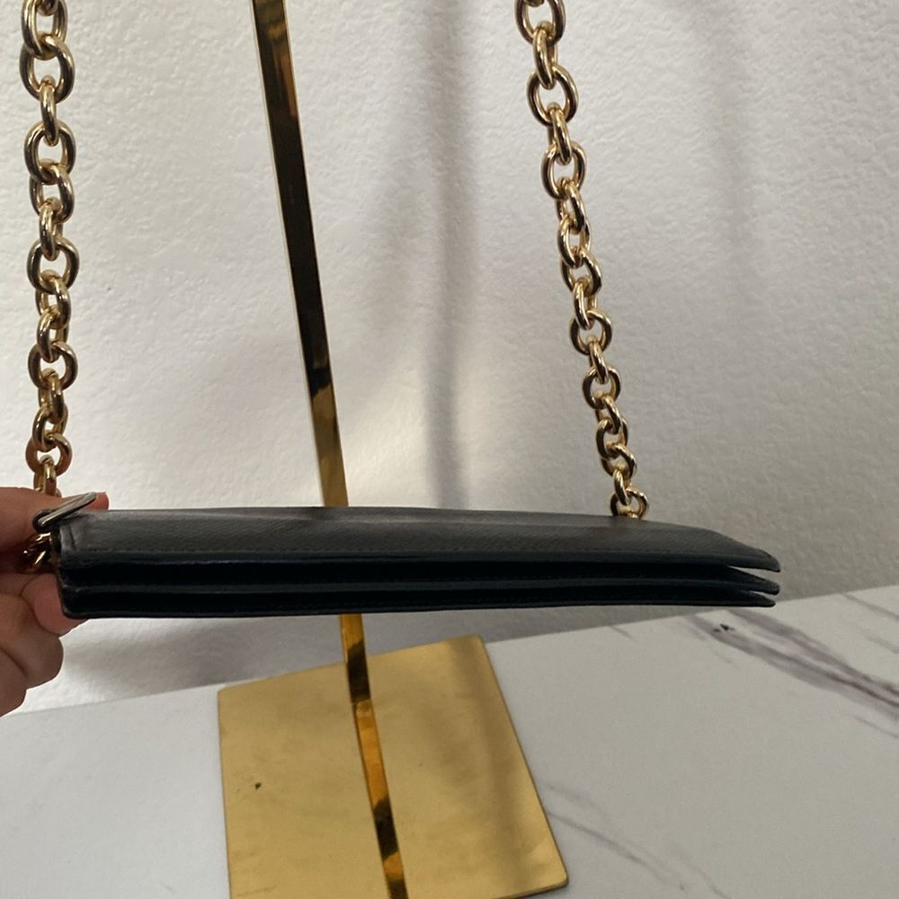 LOUIS VUITTON Taiga Black Envelope Wallet Continental Organizer - Picture 7 of 7